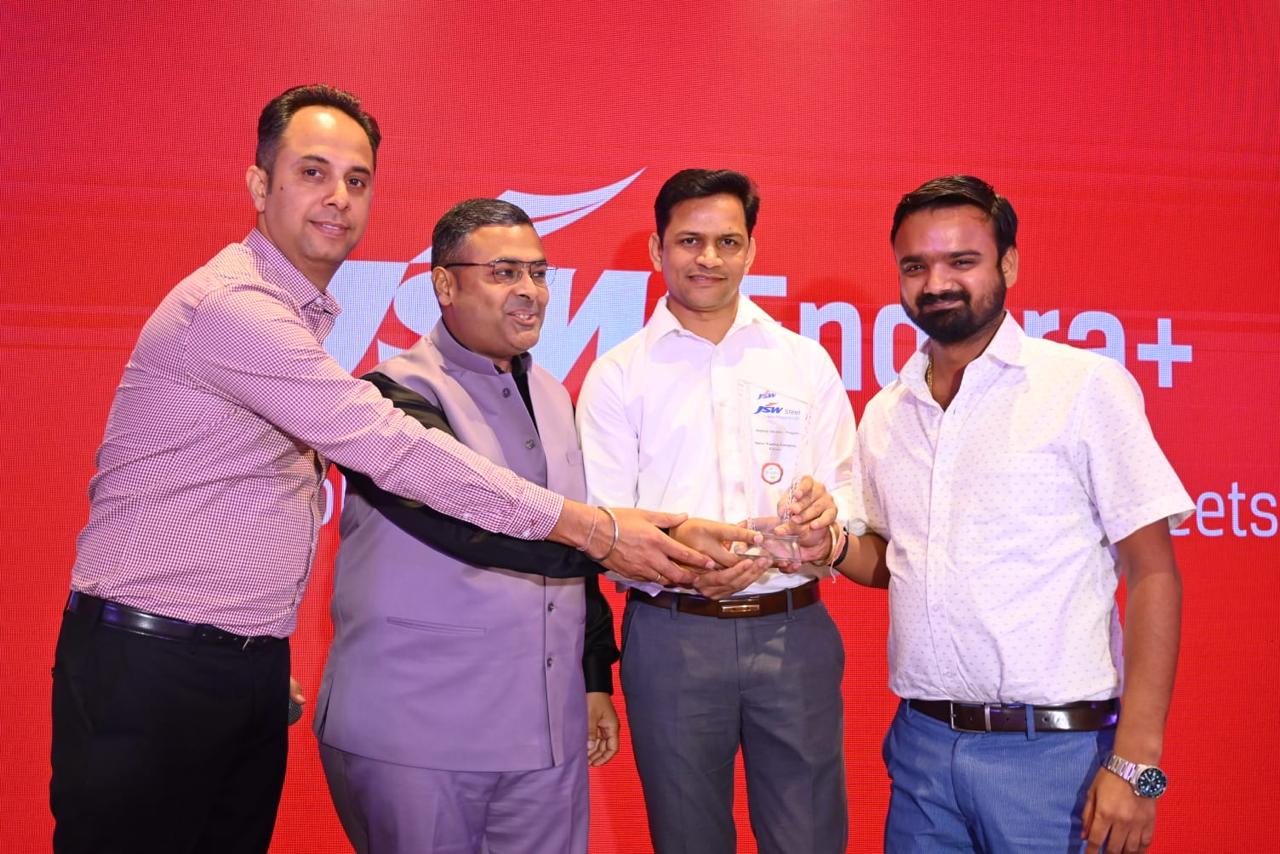Anurag Steels representative at a JSW Steel event